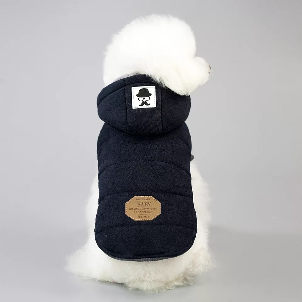 Wholesale Stocks Dog Hoodie Winter Autumn Warm Pet Clothes For Dogs Two-Legs Coat Jacket Cotton Teddy  Bulldog Clothing