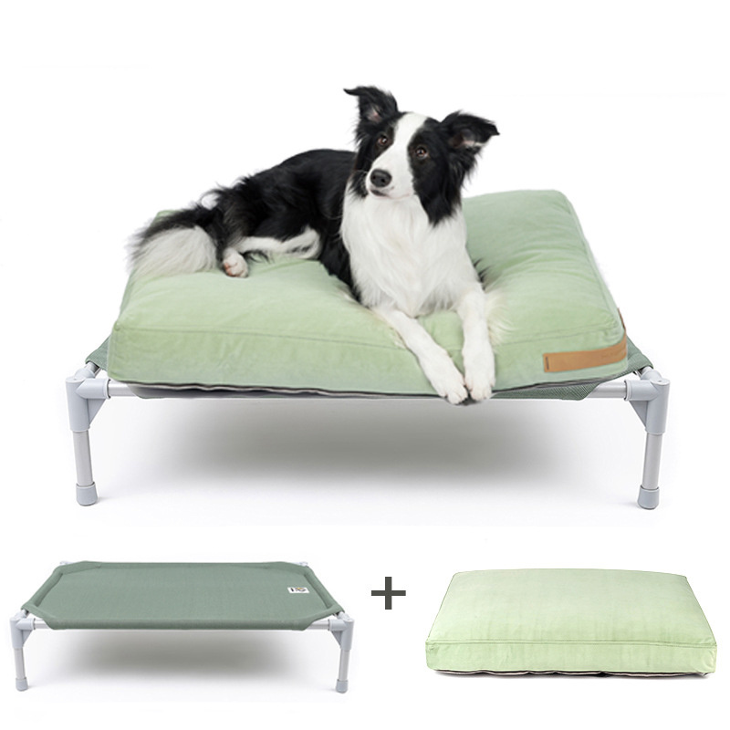 Wholesale Dog Bed breathable large Dogs Sleeping Pet Camping Beds Iron Frame Pet Supplies