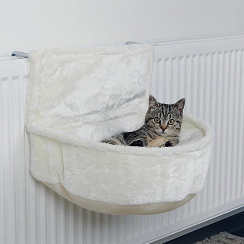 Wholesale Cat Hammock Hanging Cat Bed Removable for Radiator Kitten Nest With Strong Durable Metal Frame Cat Accessories