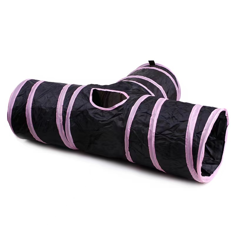 Wholesale Cat Tunnel Pet 3 holes Tube Play Toy Indoor Outdoor Kitty Puppy Toys for Puzzle Exercising Hiding Training cat toys