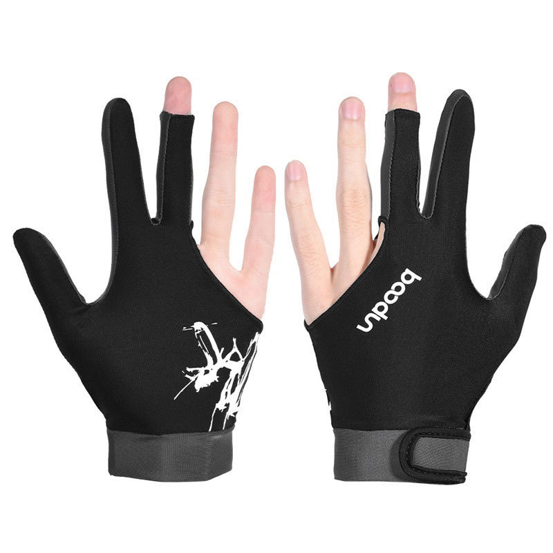 HBG 0912 Breathable 3 Fingers pool Gloves Manufacturers Snooker Gloves anti slip Billiard gloves Unisex