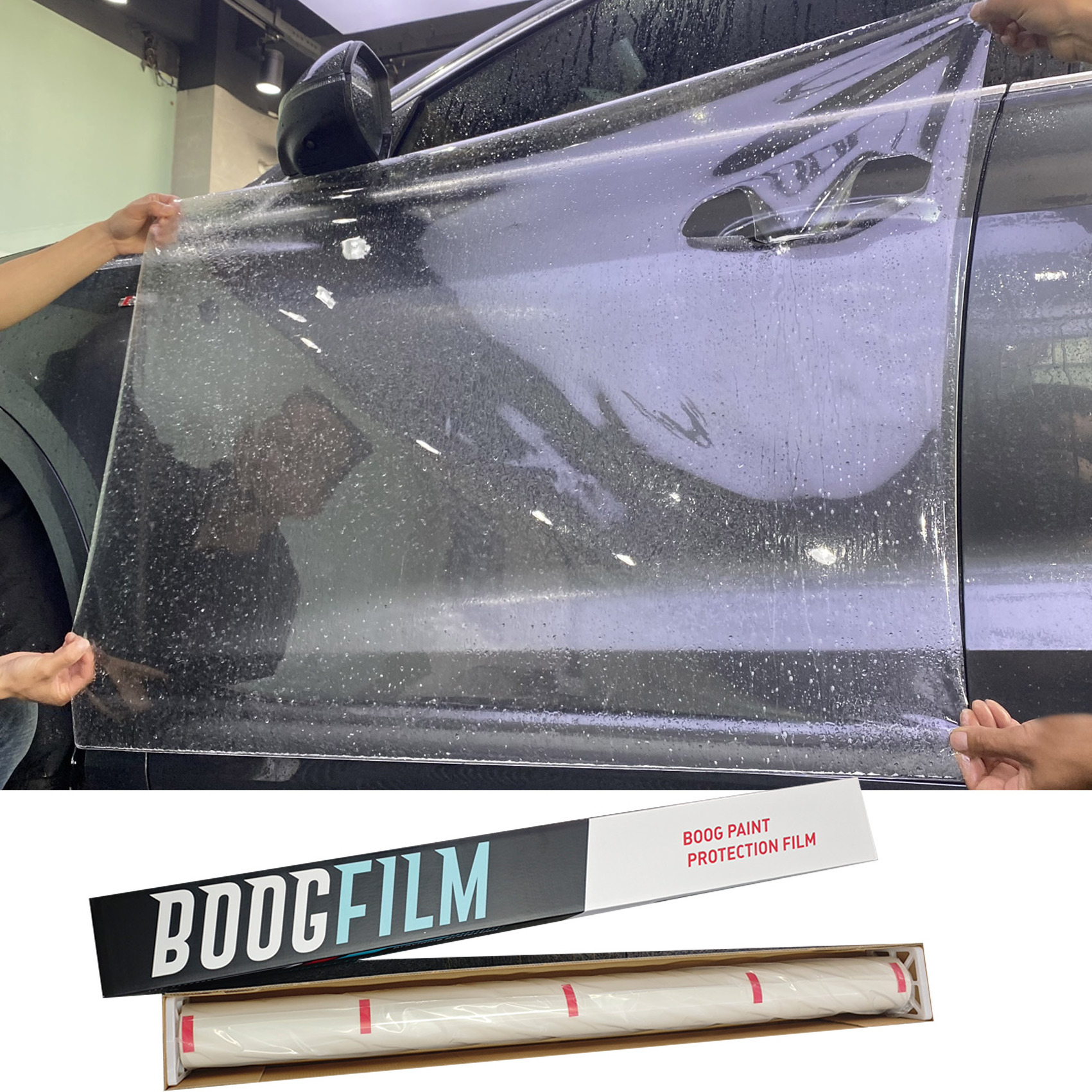 Clear Protective Car Window Film Auto Glass Wrap Shatterproof Window Tint UV Blocking Vehicle Windshield Sun Shade Tint Film