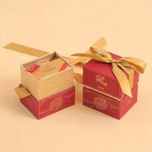 luxury gift box velvet wedding invitation box candy souvenirs packaging gift boxes with handles