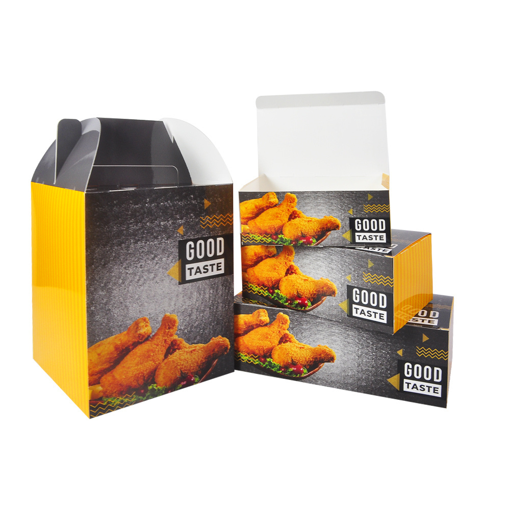 Spot Price Paper Fried Chicken Box Fast Food Packaging Europe FC0 FC1 FC3 FC4 Standard Size Boxes For Fried Chicken