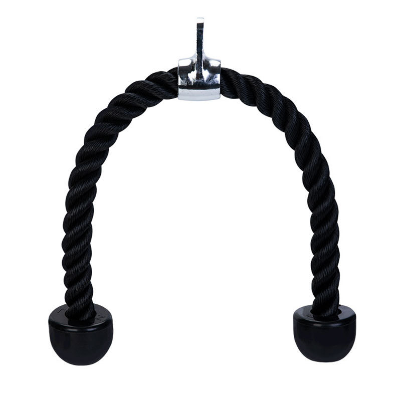 B&M Gym Fitness Equipment Biceps Tricep Pull Down Accessories Double Grip Training Bodybuilding Muscle Nylon Tricep Rope Cable