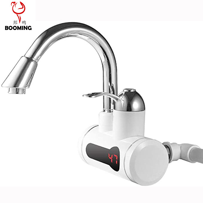 Cheap Price Safe Single Handle Brass and Metal Temperature Adjustable Electric Heater Tap Hot Water Faucet