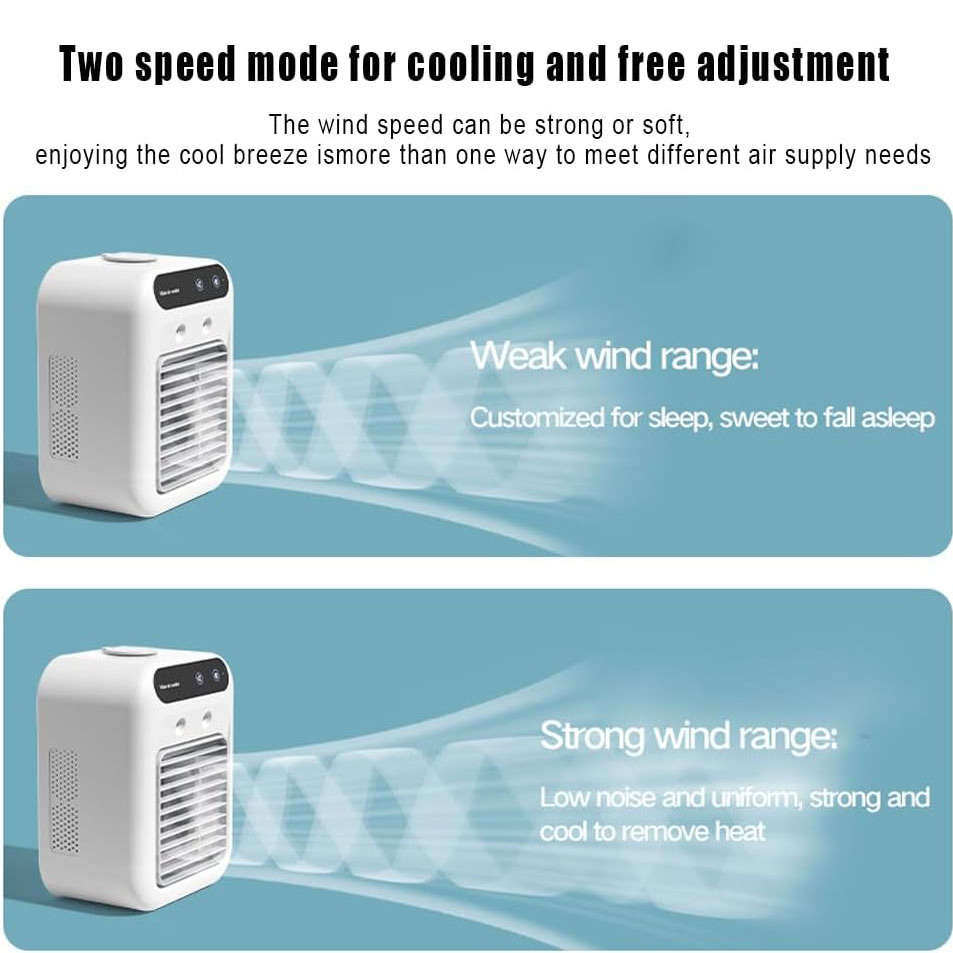 High Quality Air Conditioner Fan Portable Air Conditioner Mini USB Rechargeable Air Cooler Fan