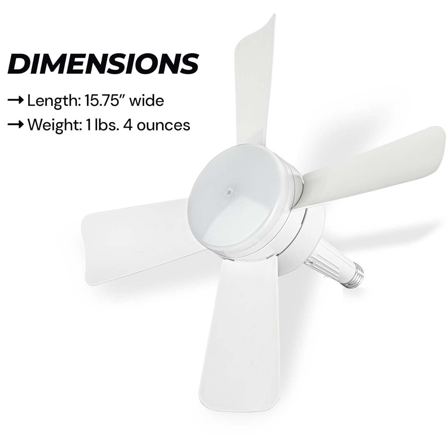 Hot selling 2000 Lumens Ceiling Fan socket fan with Light Replacement for Light Bulb for Bedroom Kitchen Living Room