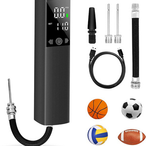 Rechargeable Air Pump for Balls with 2 Needles & 1 Nozzle Fast Ball Inflator for Basketball, Soccer, Volleyball, Rugbyball