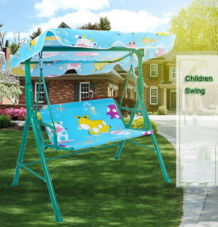 cheap price outdoor patio furniture indoor double seater children kids hanging swing chair