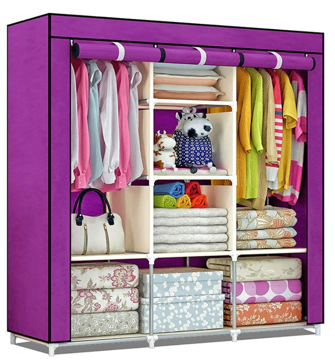 cheap bedroom furniture portable baby kids closet storage organizer cabinet foldable customized modern fabric wardrobe