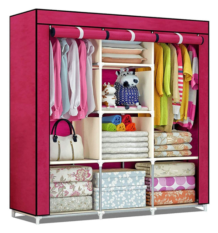 cheap bedroom furniture portable baby kids closet storage organizer cabinet foldable customized modern fabric wardrobe