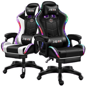 Customize Gamer Ergonomic Design Racing Car Style BT Speaker RGB Light Up Silla Gamer Gaming Chair