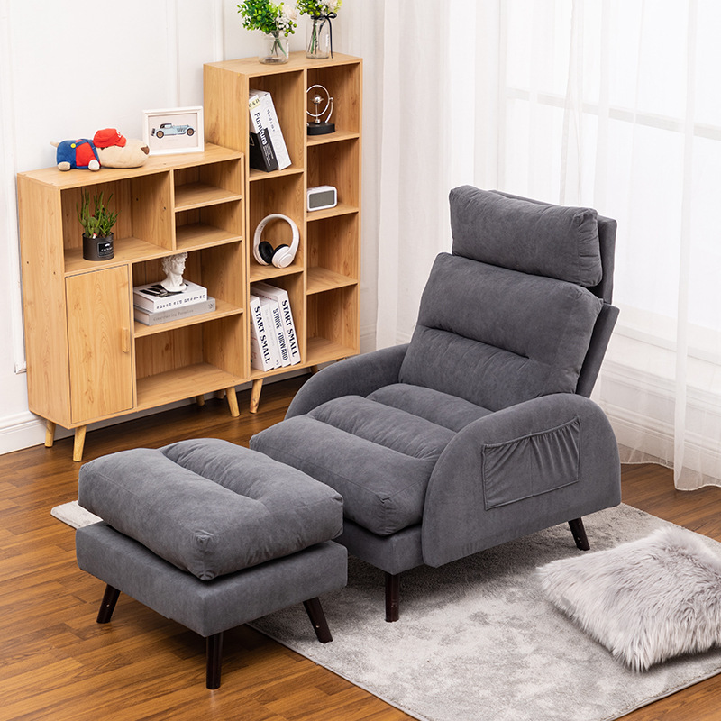 modern living room furniture wood folding tatami sofas chair foldable reclining living room lounge chair