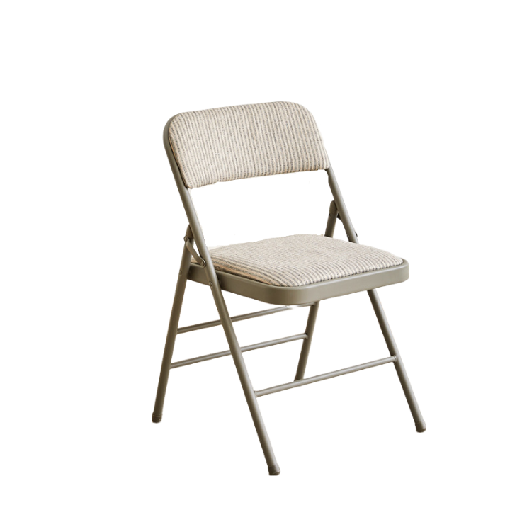 Factory wholesale Home conference stool computer simple fabric backrest metal folding dining chair