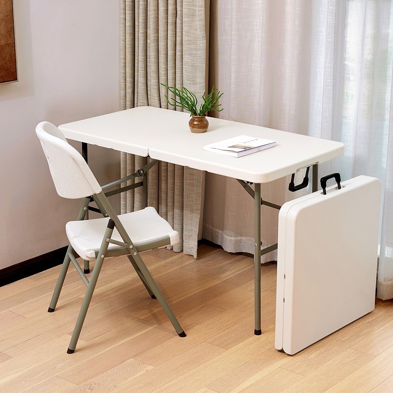 adjustable height folding table legs portable picnic white plastic stainless steel folding computer tables for parties