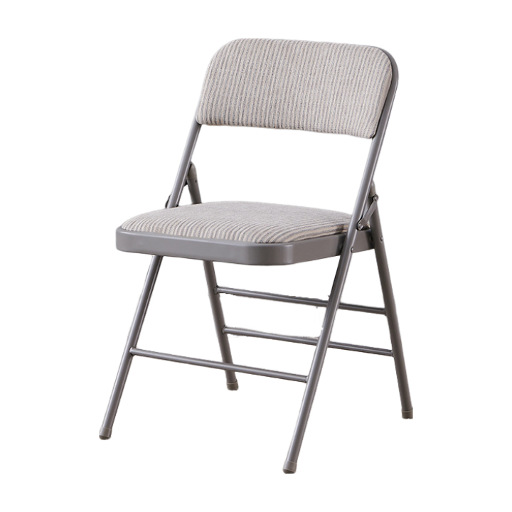 Factory wholesale Home conference stool computer simple fabric backrest metal folding dining chair