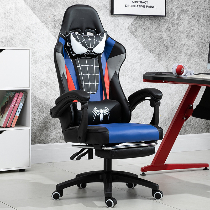 Spiderman Silla  Gamer Wholesale Luxury Pu Covered Cushions High Back Swivel Lounge Chair Gamer Racing Gaming Chair