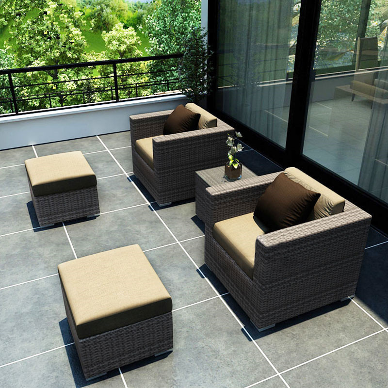 Promotion Popular Competitive courtyard outdoor patio furniture rattan wicker chair corner lounge sofa sofas sets