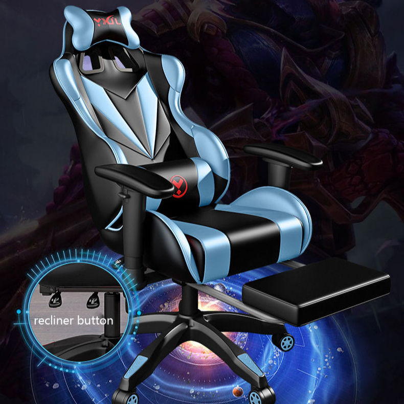 good quality comfortable backrest leather ergonomic PC computer game chair massage silla gamer gaming chair with speaker