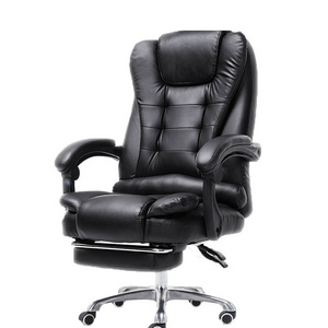 home office furniture luxury modern pu leather manager swivel wheels executive ergonomic massage office chair for sale