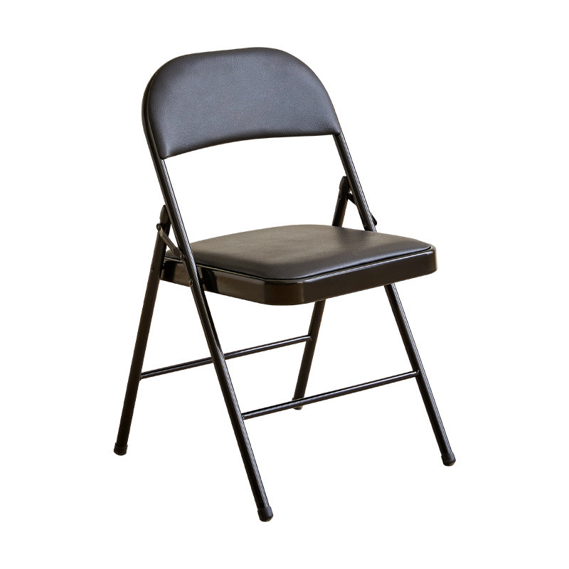 Factory wholesale Home conference stool computer simple fabric backrest metal folding dining chair