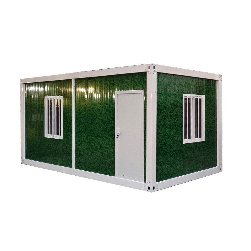 china modern glass 20ft prefabricated expandable folding  quick concrete log cabin kits prefab homes house for sale