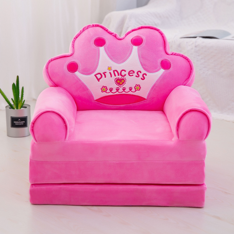 mini Foldable Lazy Sofa inflatable pink baby play children sofa beds children's cute cartoon folding mini sofa children