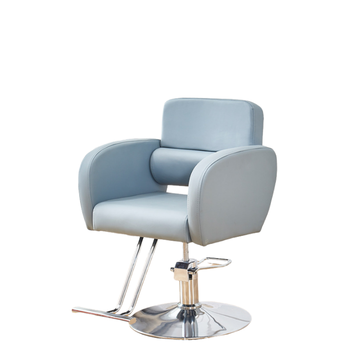 Wholesale Adjustable Swivel Modern Green Color Stainless Steels Haircut Saloon Chair Hair Salon Barber Chairs