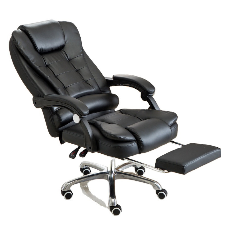 home office furniture luxury modern pu leather manager swivel wheels executive ergonomic massage office chair for sale