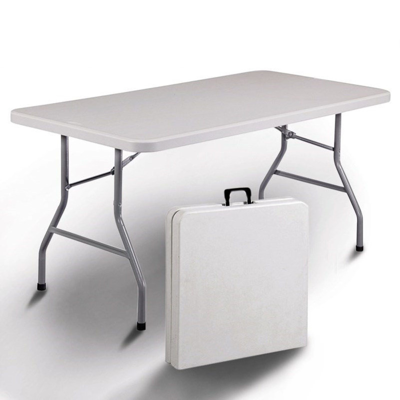 adjustable height folding table legs portable picnic white plastic stainless steel folding computer tables for parties