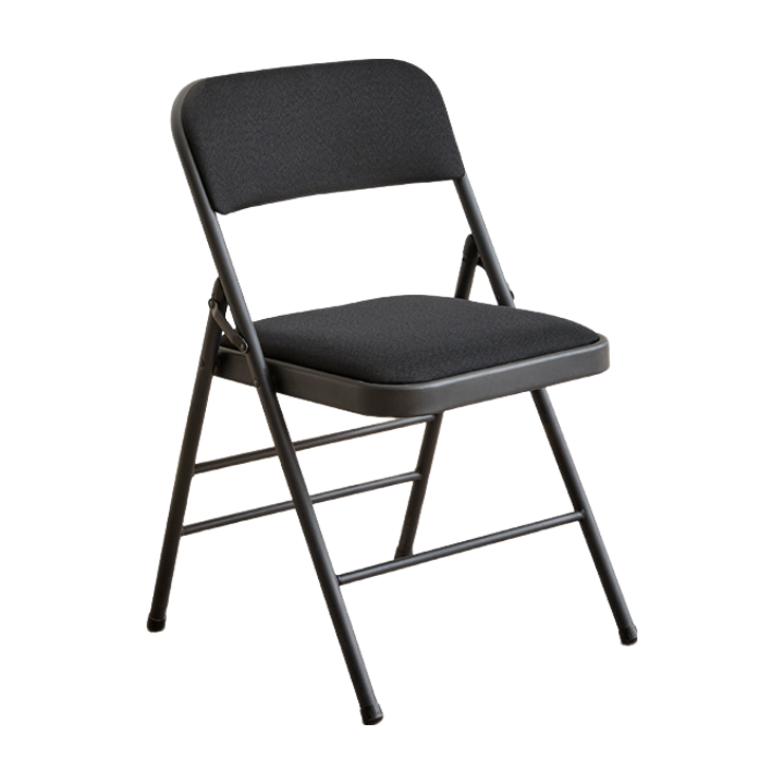 Factory wholesale Home conference stool computer simple fabric backrest metal folding dining chair