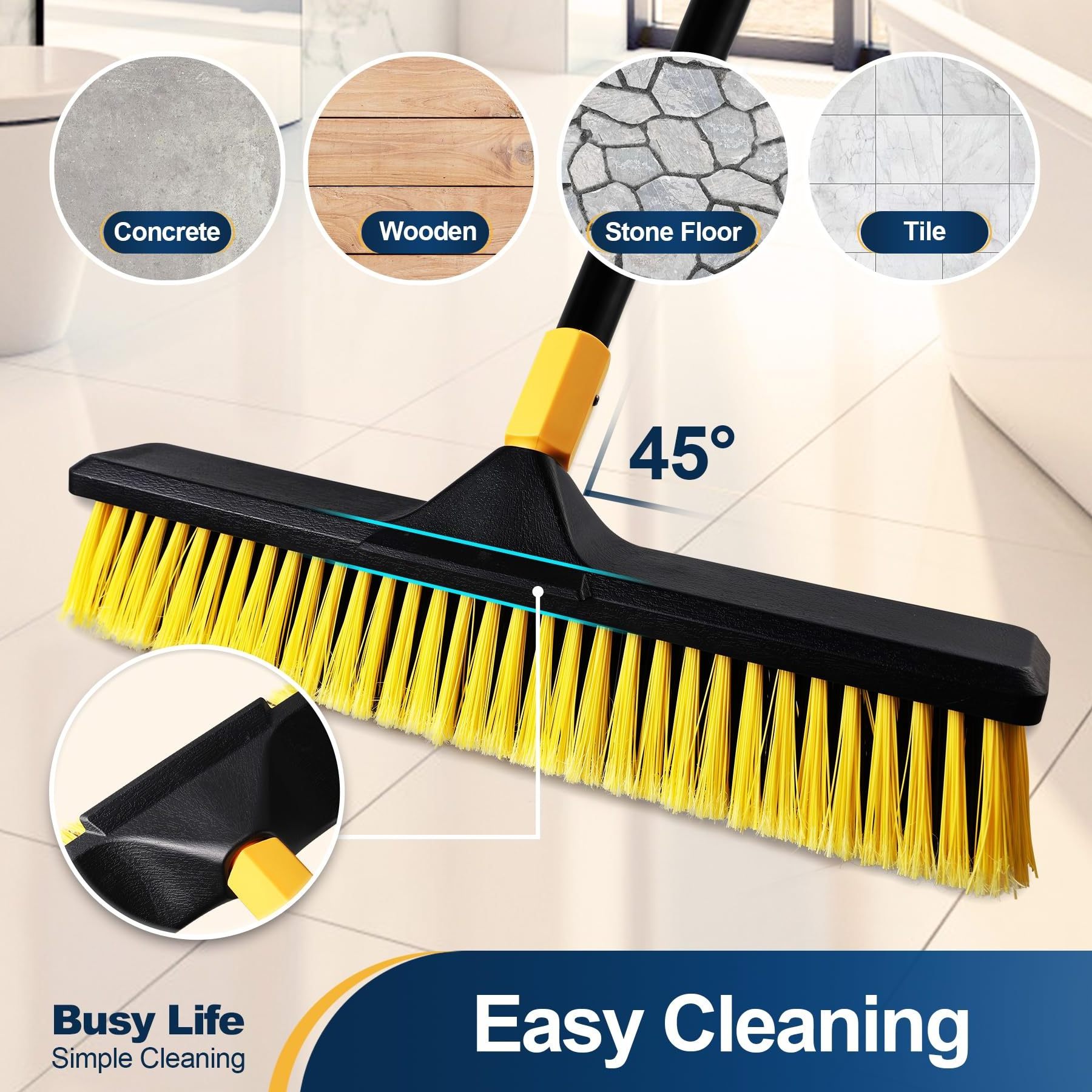 U.S. Warehouse Drop Shipping Push Broom Brush 24