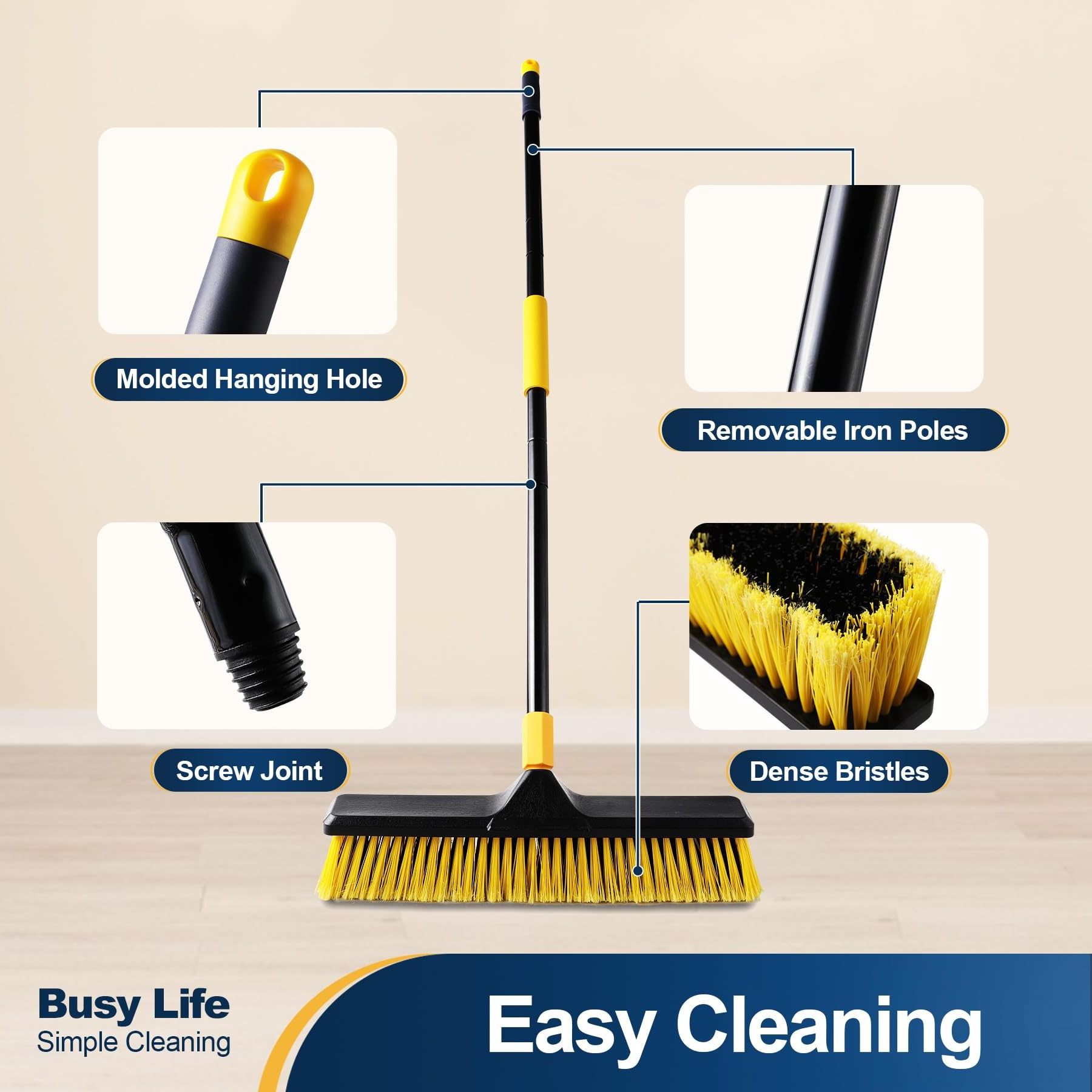 U.S. Warehouse Drop Shipping Push Broom Brush 24