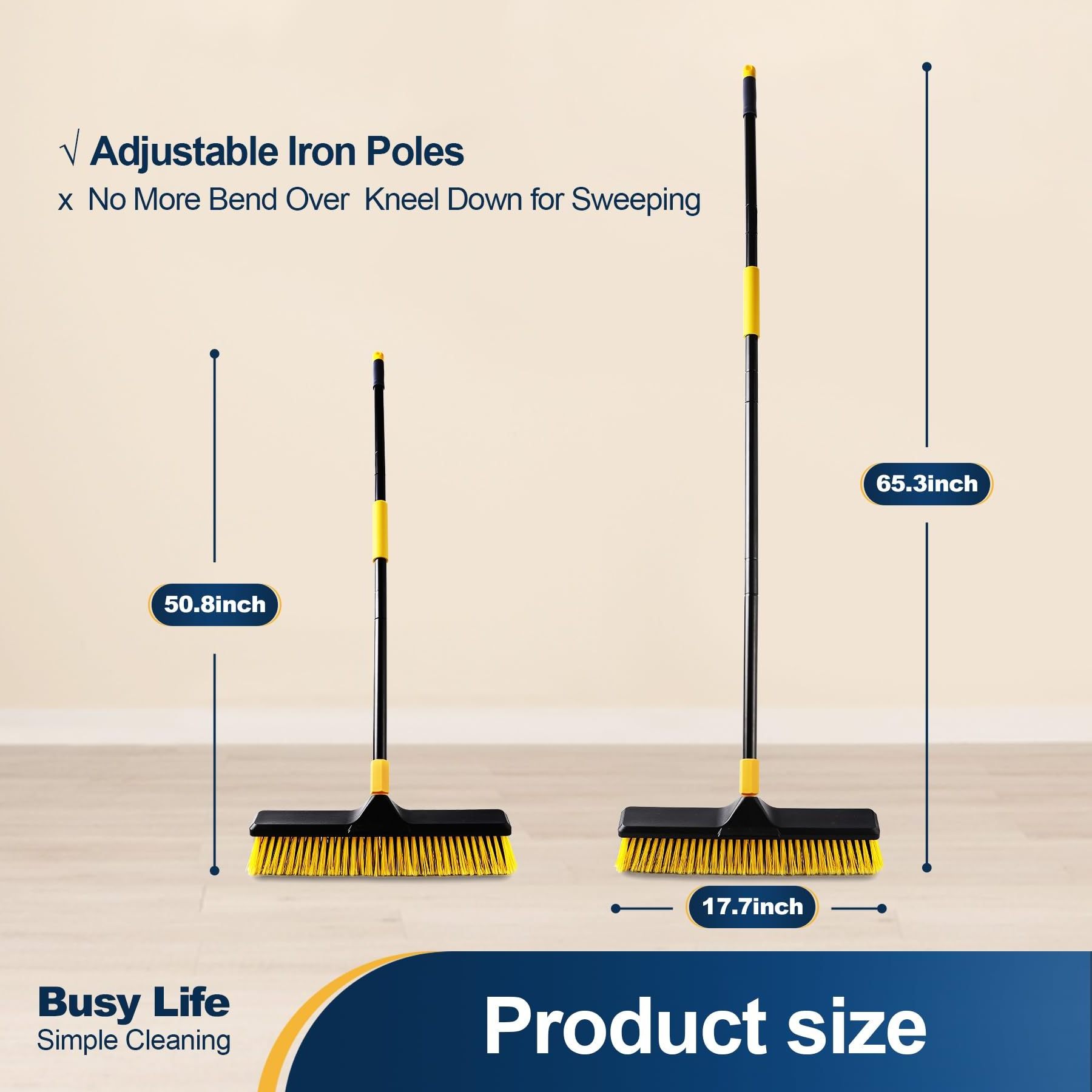 U.S. Warehouse Drop Shipping Push Broom Brush 24