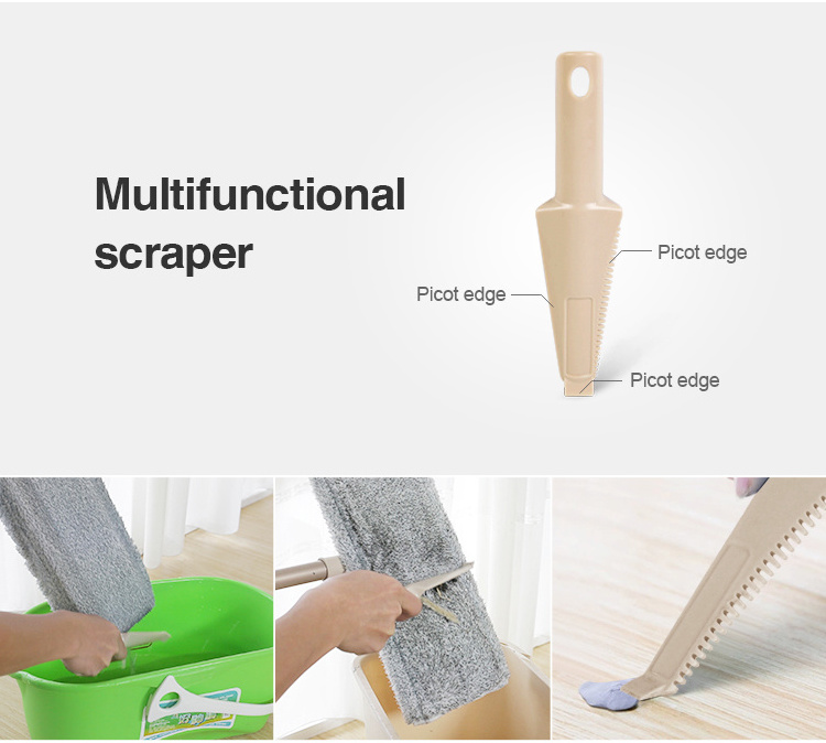 E1 Plastic Rotating Handles And Spin Mop With Microfiber