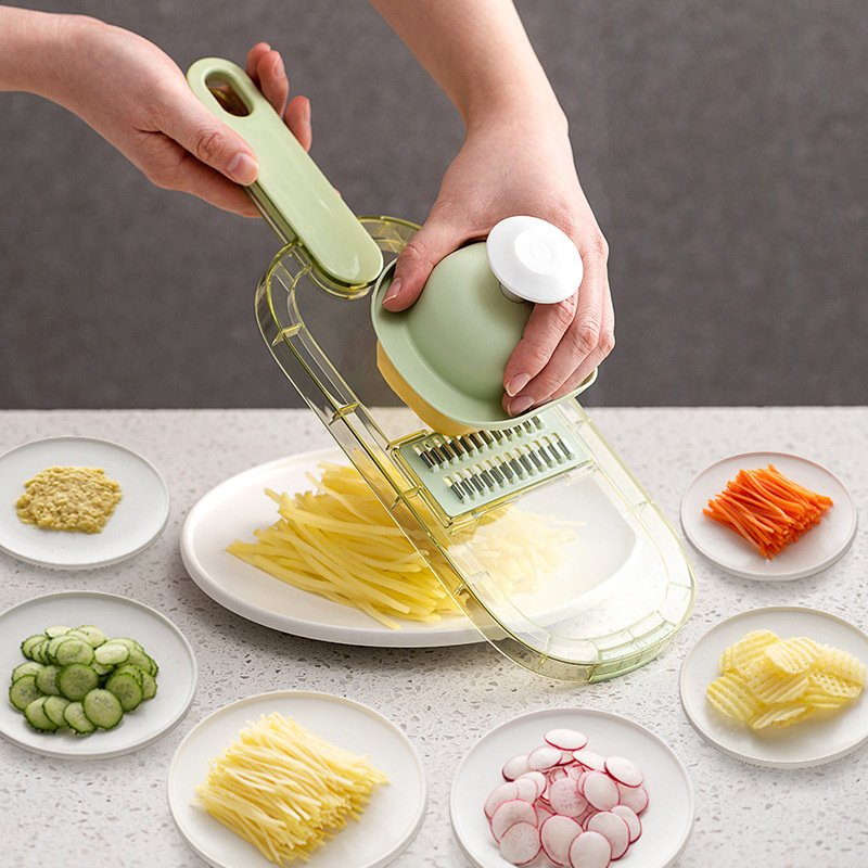 Multifunction Vegetable Cutter with Steel Blade Mandoline Slicer Potato Grater for Kitchen