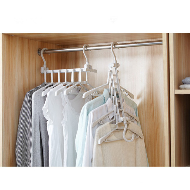 Multi Layers Hangers Closet Jeans Trousers Storage Organizer Rack