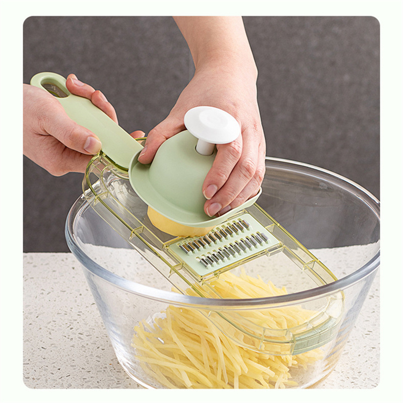 Multifunction Vegetable Cutter with Steel Blade Mandoline Slicer Potato Grater for Kitchen