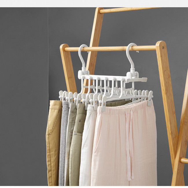 Multi Layers Hangers Closet Jeans Trousers Storage Organizer Rack