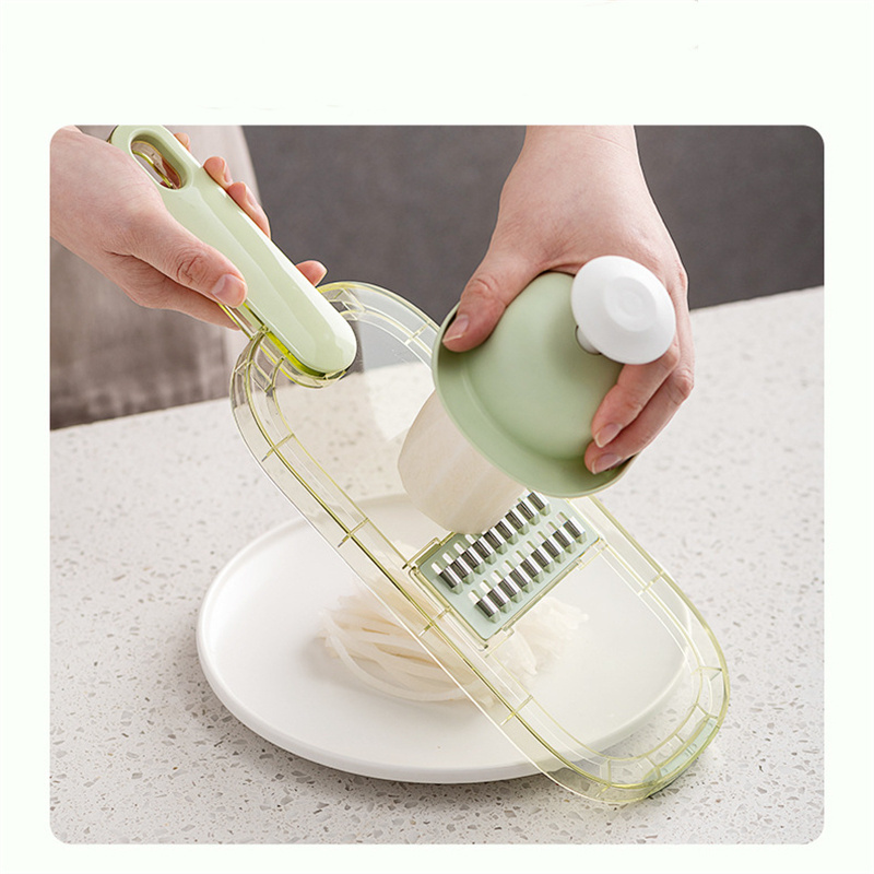 Multifunction Vegetable Cutter with Steel Blade Mandoline Slicer Potato Grater for Kitchen