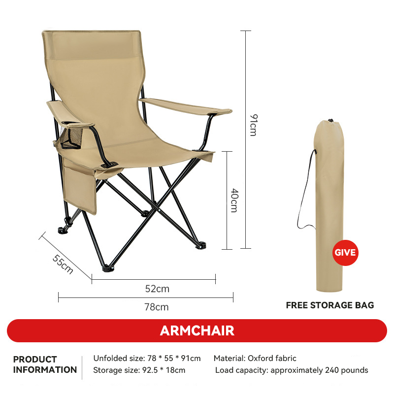 Custom Logo Manufacturer Camping Chair LOW MOQ Carbon steel Folding Chairs Fast Delivery Travel Outdoor Beach Chairs