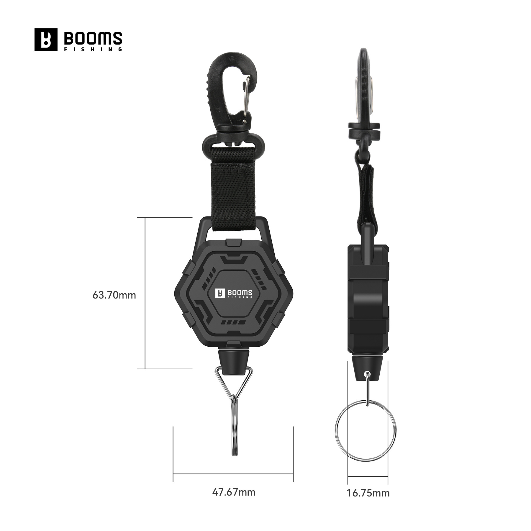 RG5 Customizable Stretch length 90cm Heavy Duty Retractable Keychain Badge Holder Tactical ID Badge Reel With Back Clip