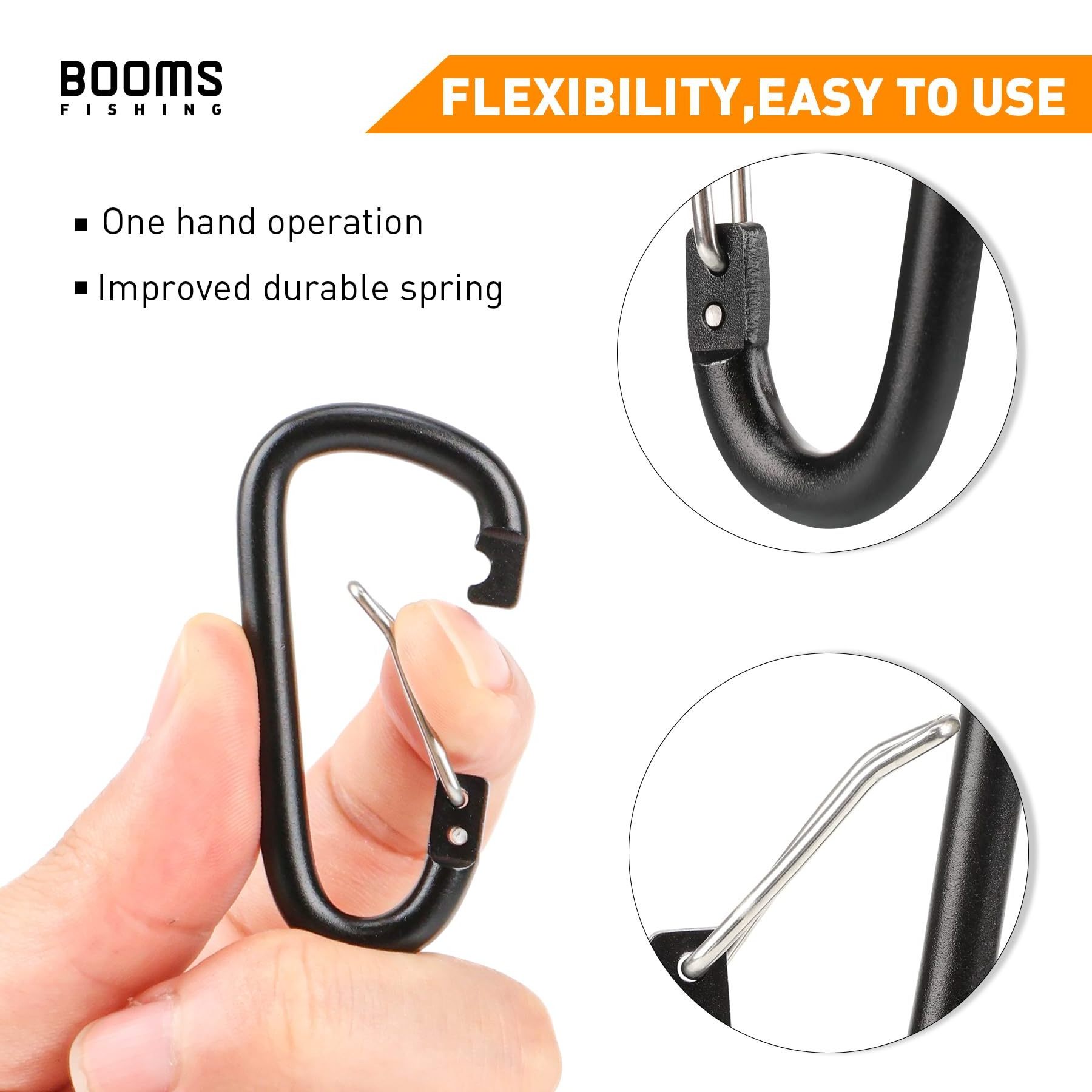 Carabiner Clip 2.3IN Stainless D Shape Steel Hook Carabiners Key Holder Oval Safety De Chasse Swivel Carabiner For Dog Leash