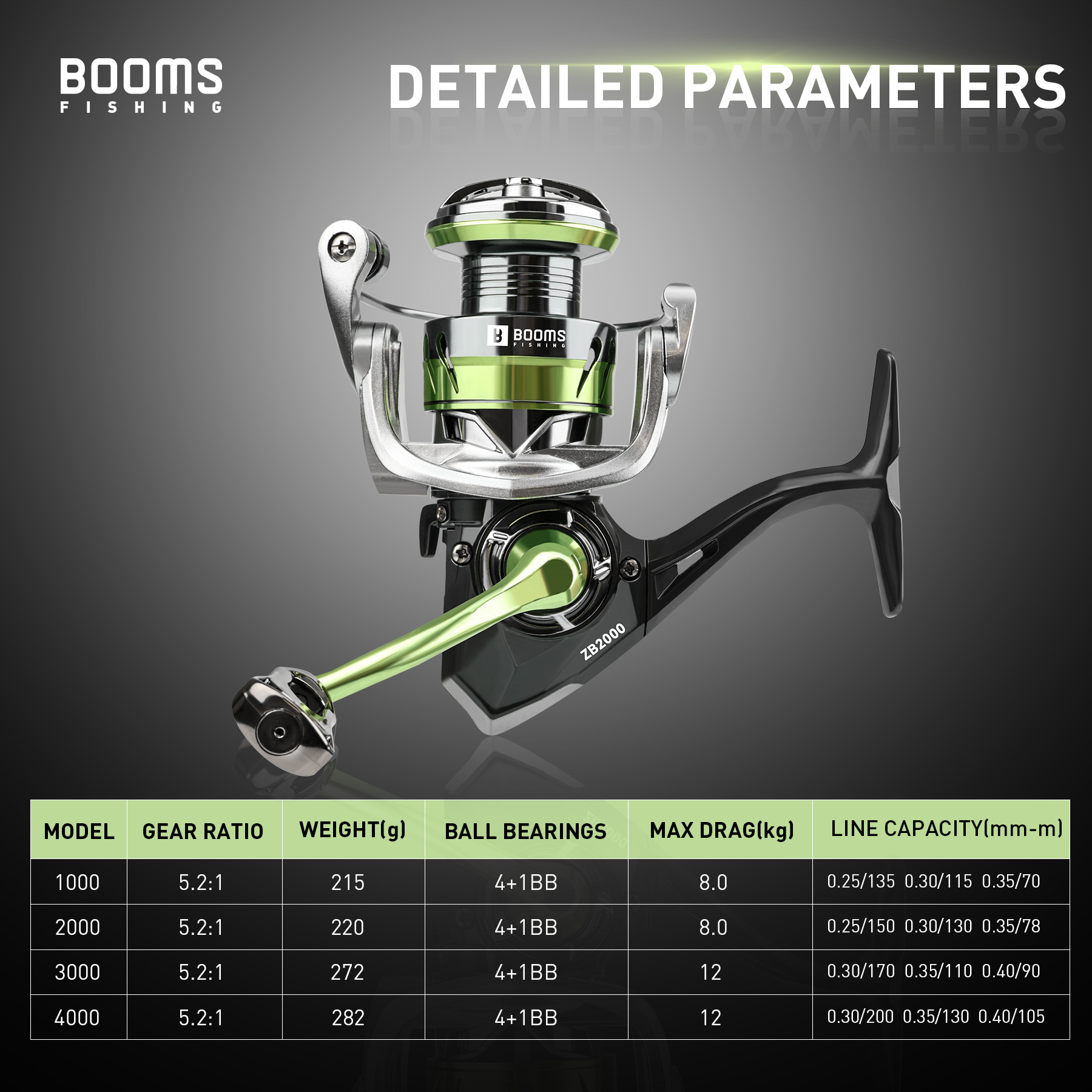 Strong Body Light Air Cut Rotor Stainless Steel Main Shaft 5.2:1 Gear Ratio 4+1BB Spinning Reel SN3 Fishing Reel