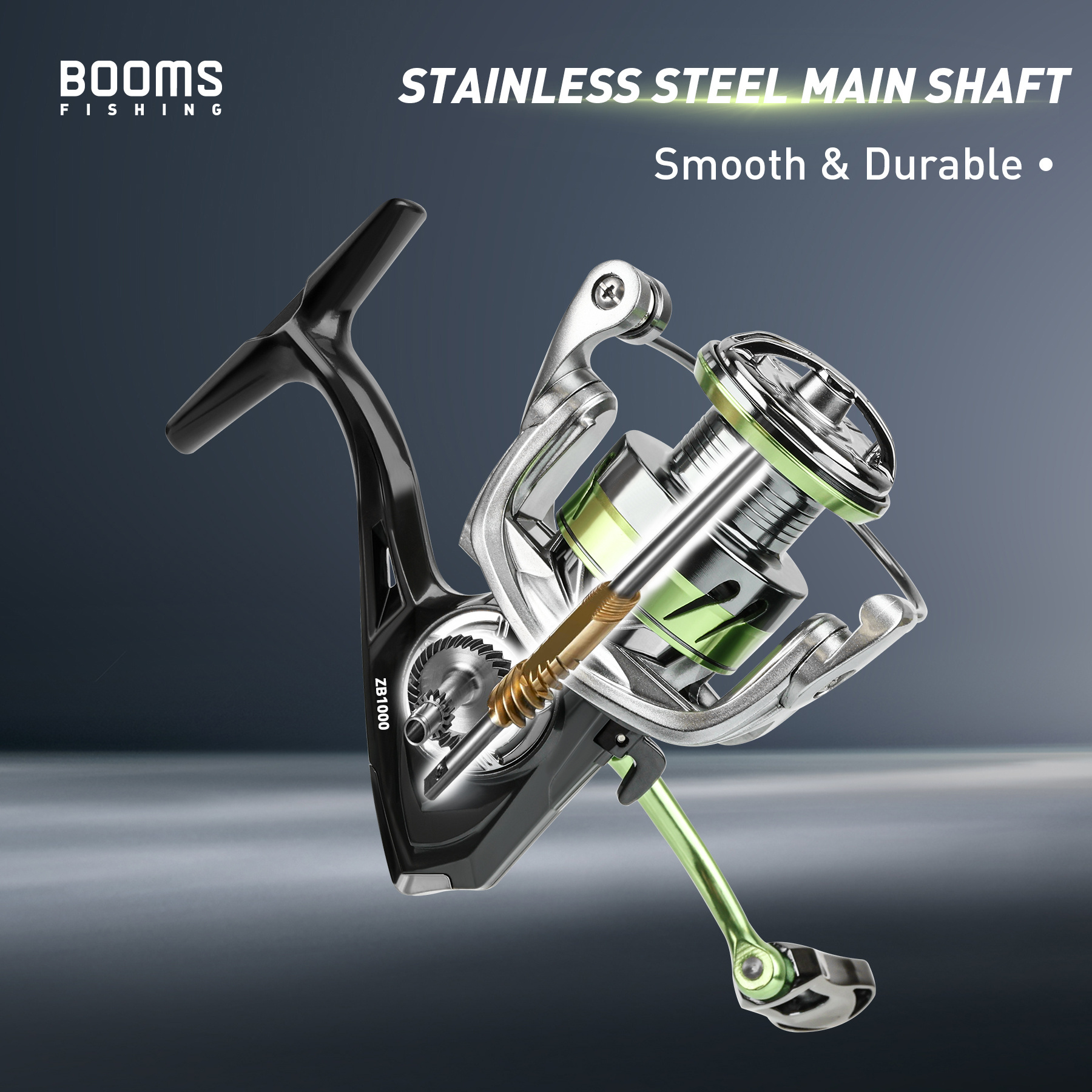 Smooth Durable 5.2:1 Gear Ratio Hollow Out Aluminum Spool 4+1BB Stainless Steel Main Shaft SN3 Spinner Fishing Reel