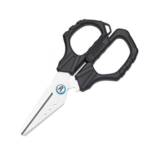 2 Colors Stainless Steel 6.1inch Black Fishing Line Cutter Scissors Saltwater Freshwater With Non-Slip Grip