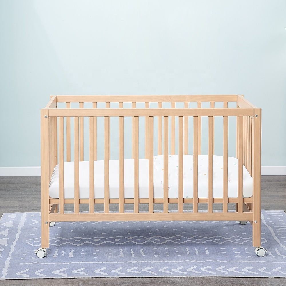 CLEARANCE SALE Boori Baby Multi Purpose Little Cot Bed For Toddler Natural Wood 4 In 1 Convertible Crib To Bed