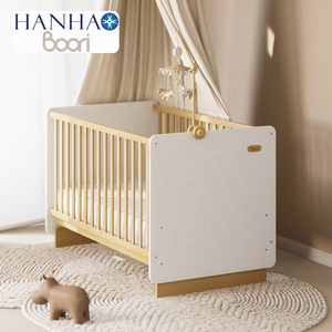 Only B2B Boori EN 716 Standards Modern Convertible Wooden Nursery Baby Cot Bed Crib For Baby Bedroom Furniture