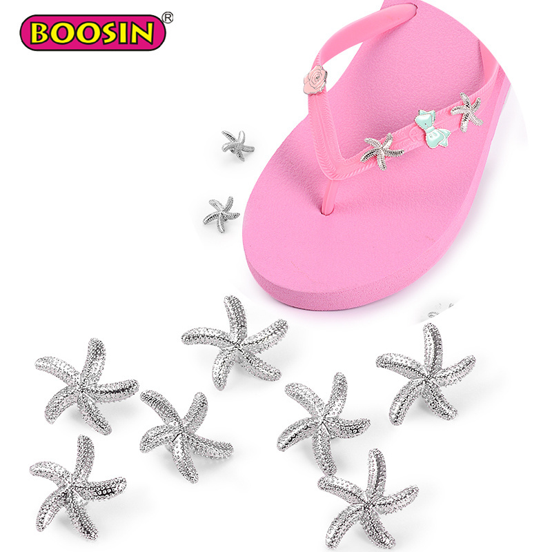 Hot Sell Sandals Flip Flop Accessories, Crystal letter Stud Charms For Flip Flop Decoration